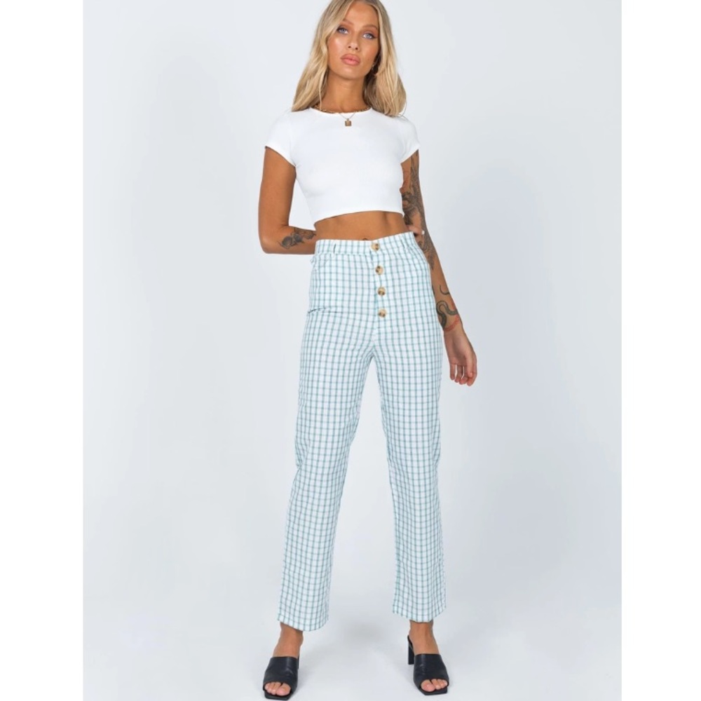 PRINCESS POLLY Berkley Pants Green NWT